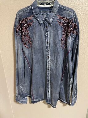 Men’s Roar button down dress shirt